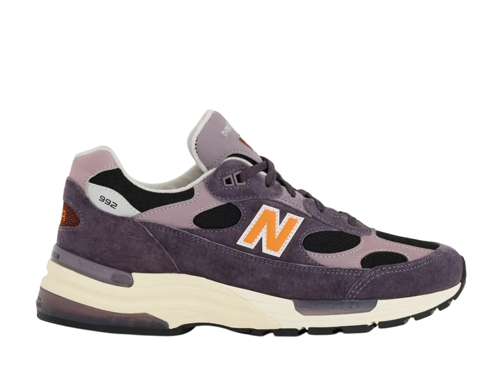 New Balance 992 Made in USA "Dark Ice Wine/Black/Sizzle"