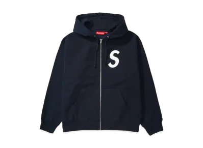 Supreme S Logo Zip Up Hooded Sweatshirt (25FW) "Navy"