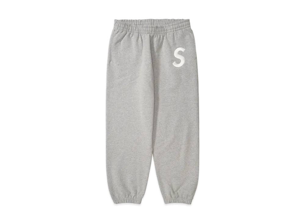 Supreme S Logo Sweatpant (25FW) "Heather Grey"