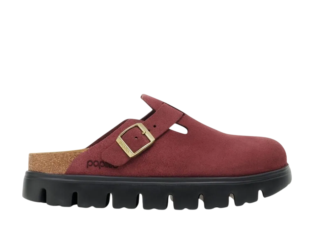 BIRKENSTOCK Boston Chunky Suede Leather "Zinfandel"
