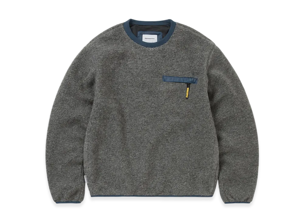 thisisneverthat x GORE-TEX Windstopper Wool Fleece Crew "Heather Grey"