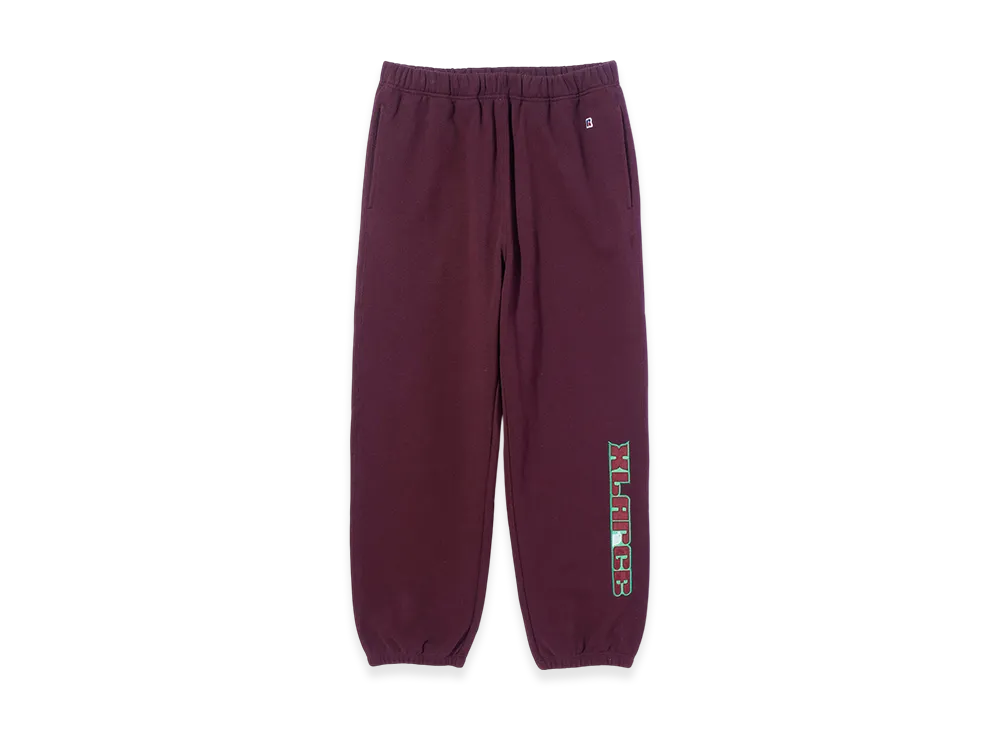 XLARGE x RUSSELL ATHLETIC Sweat Pants "Burgundy"