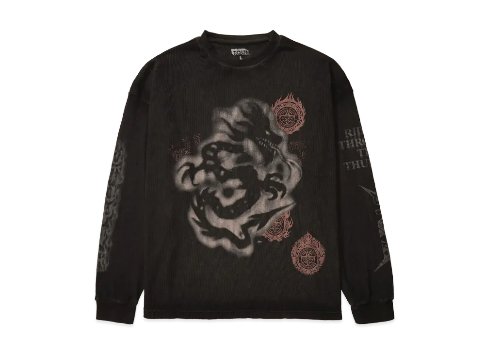 Travis Scott Cactus Jack Delresto Thermal Longsleeve "Black"