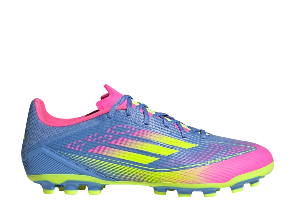 adidas F50 League AG "Blue Fusion/Lucid Lemon/Lucid Pink"