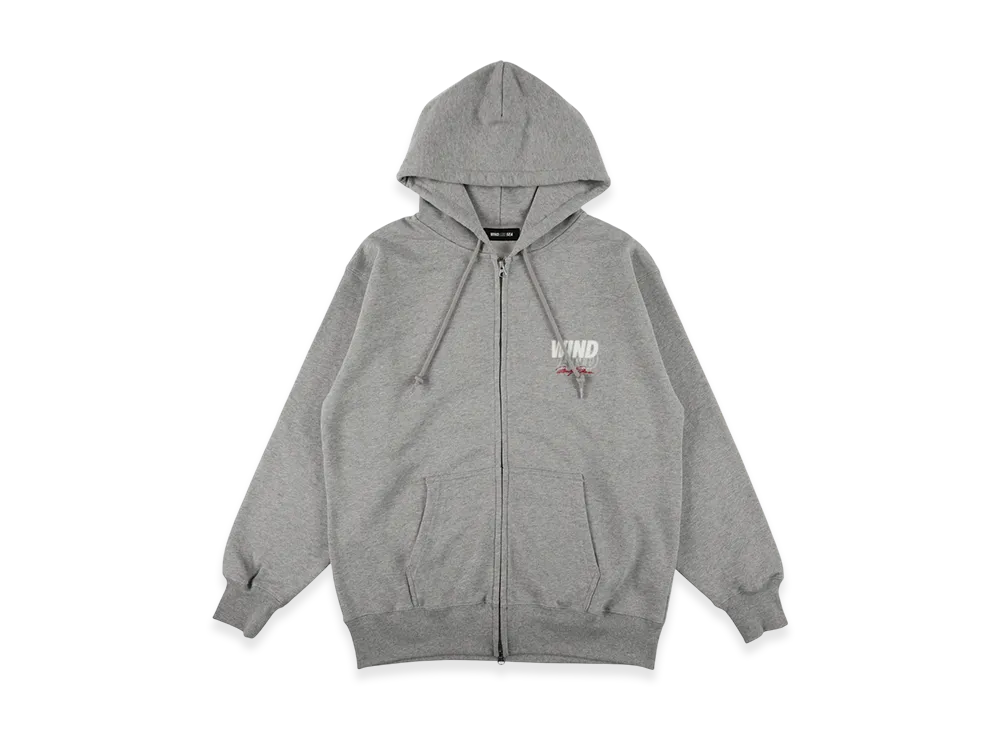 WIND AND SEA x Marilyn Monroe Zip Hooded Sweat Shirt "Ash"