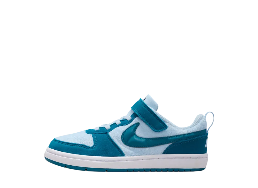 ナイキ PS コートボロー ロー リクラフト "セレスタインブルー/ホワイト/グリーンアビス" (キッズ)