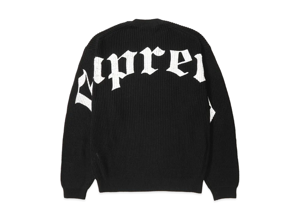 Supreme Old English Printed Sweater "Black"