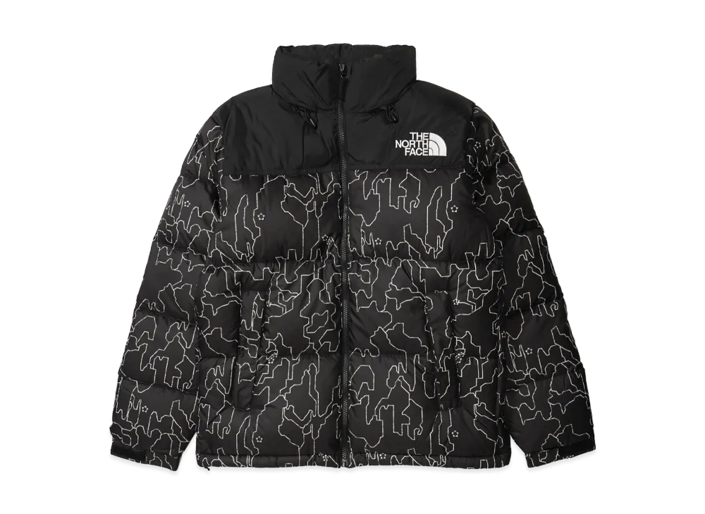 The North Face Novelty Nuptse Jacket "Black Tree Bark"