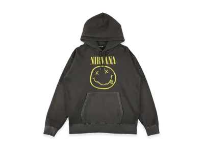 WIND AND SEA x Nirvana Smiley Hooded Sweatshirt "Charcoal"