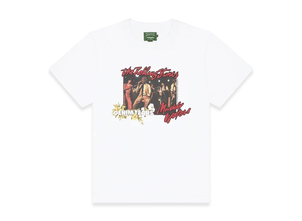 DENIM TEARS Muddy Waters Tee "White"