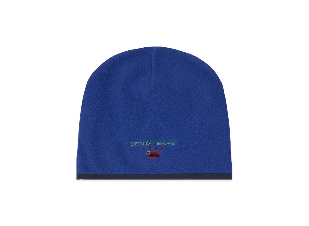 DENIM TEARS Polar Fleece Beanie "Royal Blue"