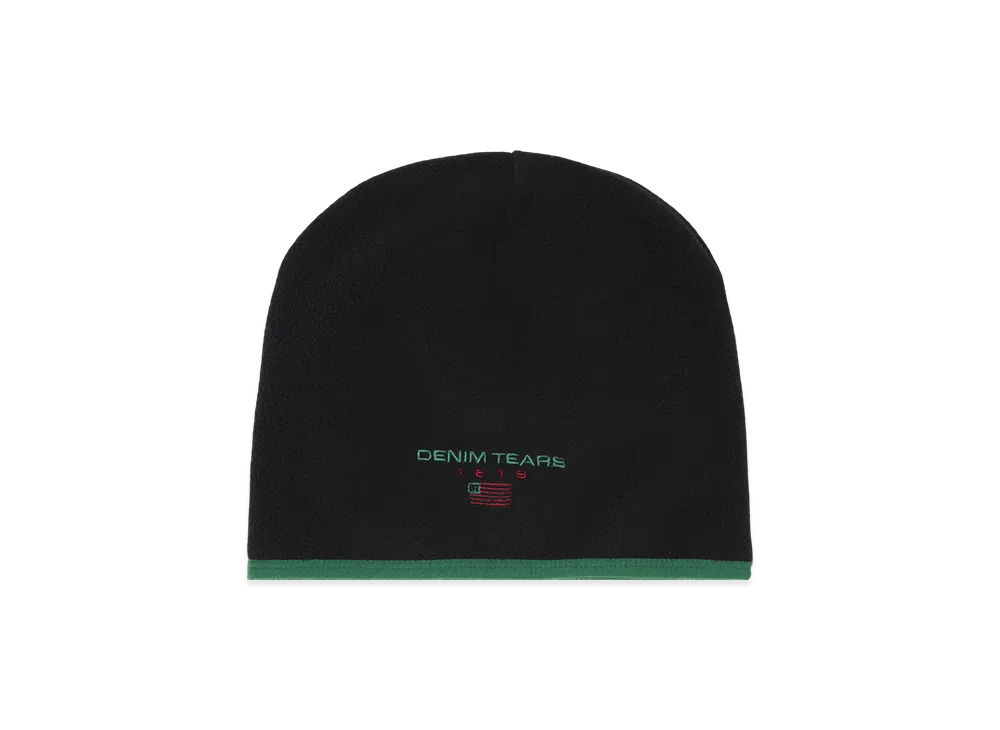 DENIM TEARS Polar Fleece Beanie "Black"