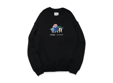 VAULTROOM x FAIRYTAIL x nqrse x Happy Crewneck "Black"