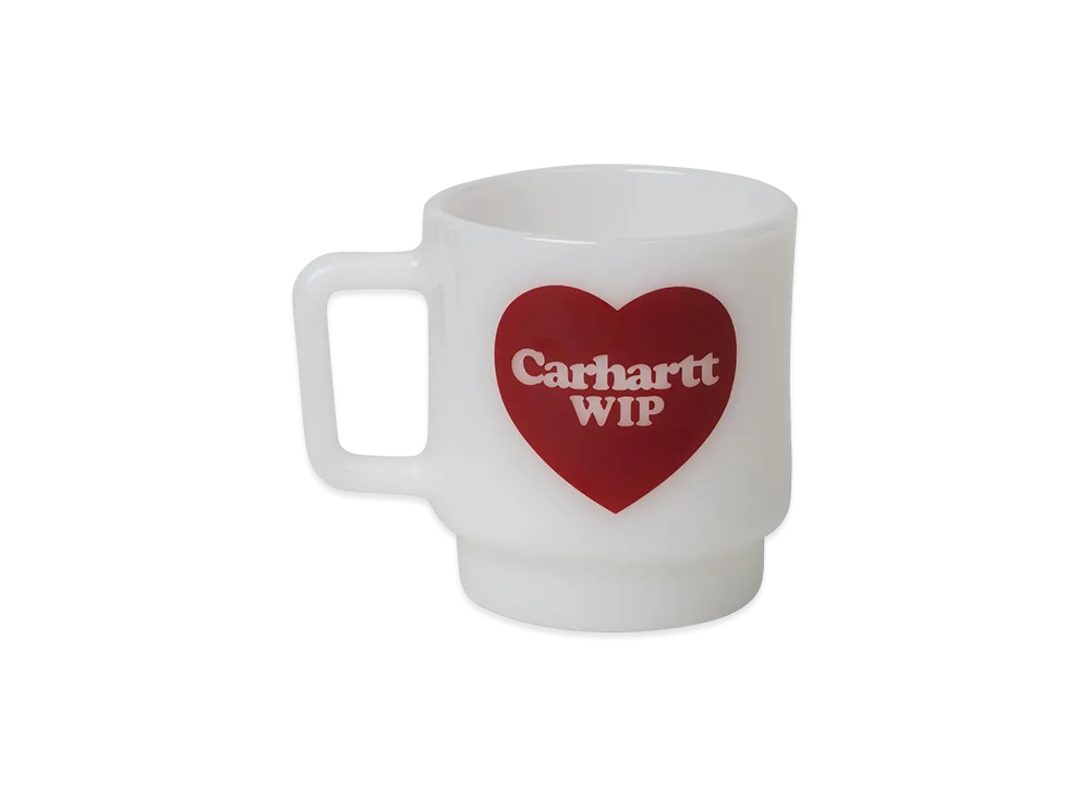 Carhartt WIP Heart Glass Mug "White"
