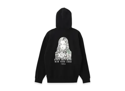 X-Girl Collage Camo Face Zip Up Sweat Hoodie "Black"