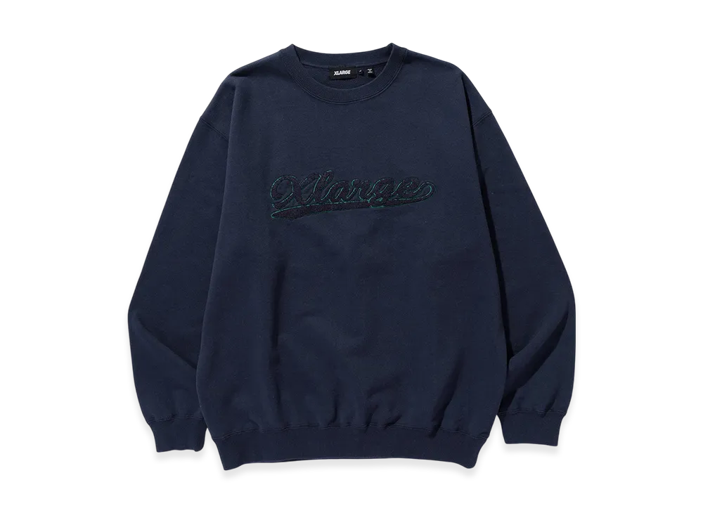XLARGE Chenille Logo Crewneck Sweatshirt "Navy"
