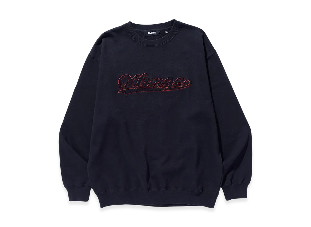 XLARGE Chenille Logo Crewneck Sweatshirt "Black"