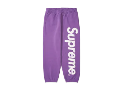 Supreme Satin Applique Sweatpant (25FW) "Violet"