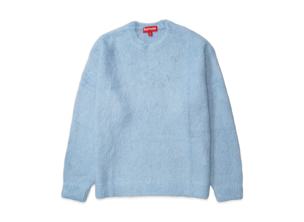 Supreme Brushed Mohair Sweater "Light Blue"