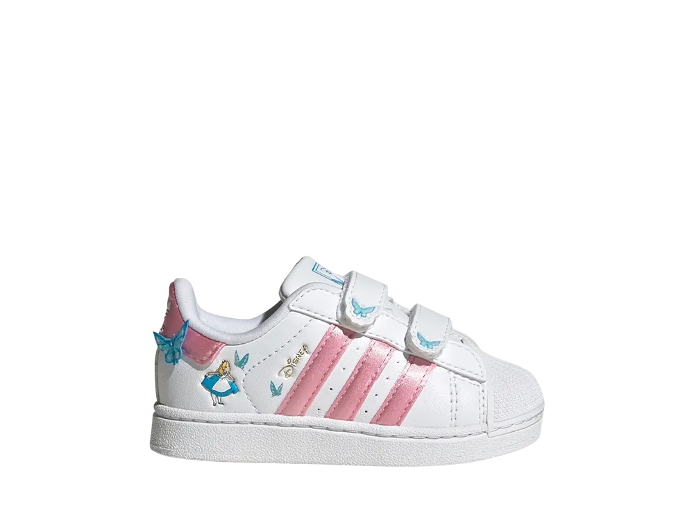 Disney × adidas TD Superstar 2 Comfort Closure "Cloud White/Light Pink/Lucid Aquamarine"