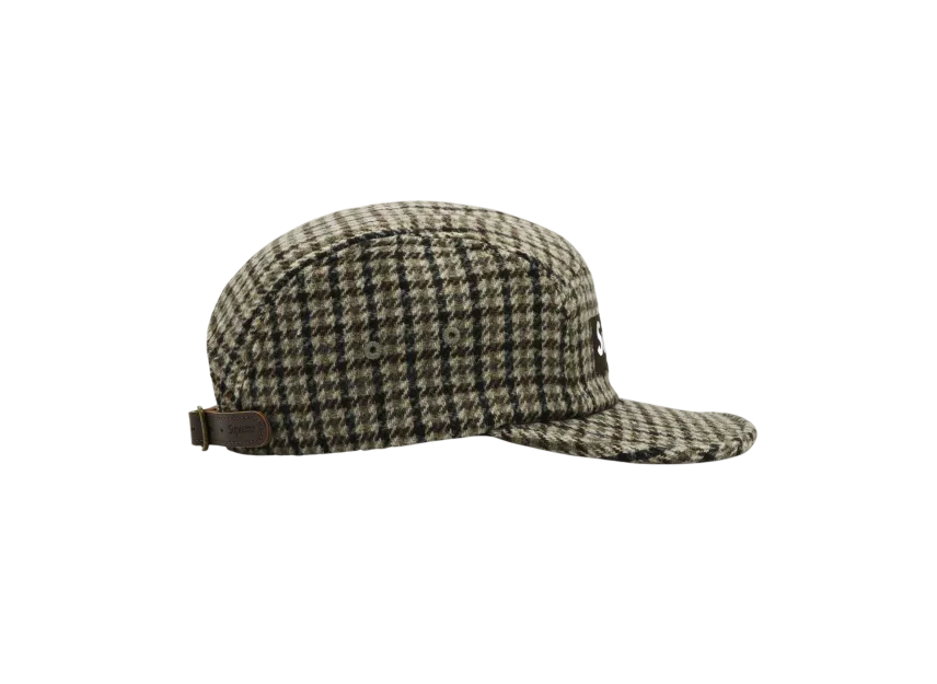 Supreme Houndstooth Wool Camp Cap Supreme Houndstooth Wool Camp Cap