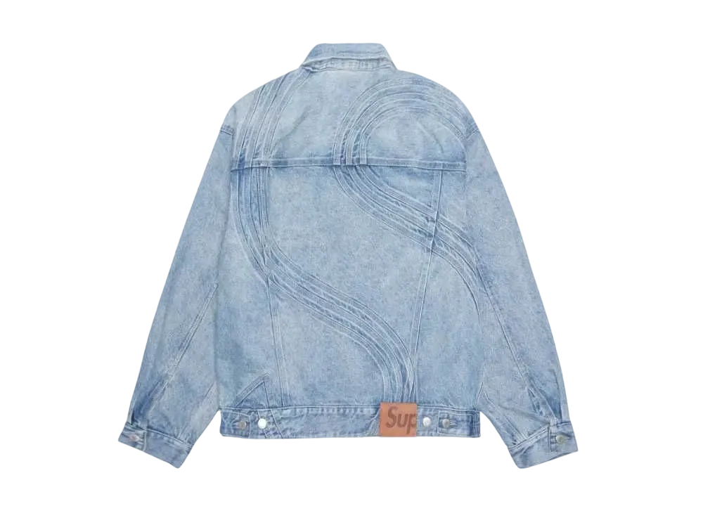Supreme S Logo Denim Trucker Jacket 