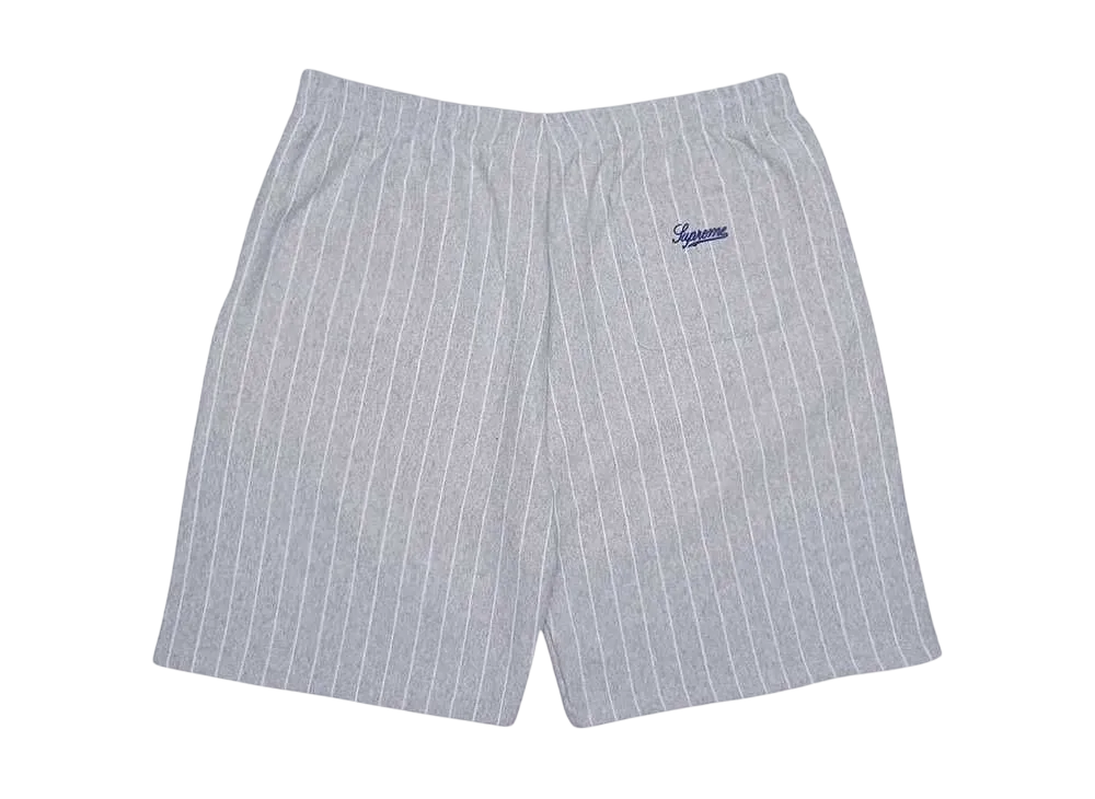 M Supreme Pinstripe Sweatshort ショーツ グレー Supreme Pinstripe Sweatshort 