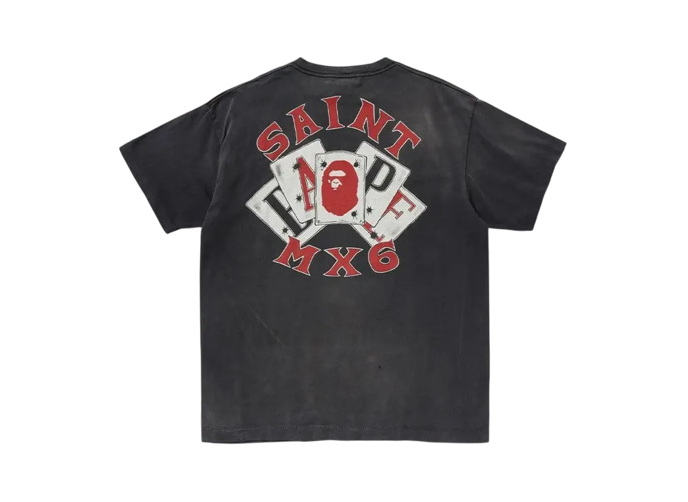 SAINT Mxxxxxx x A BATHING APE Guns Tee 