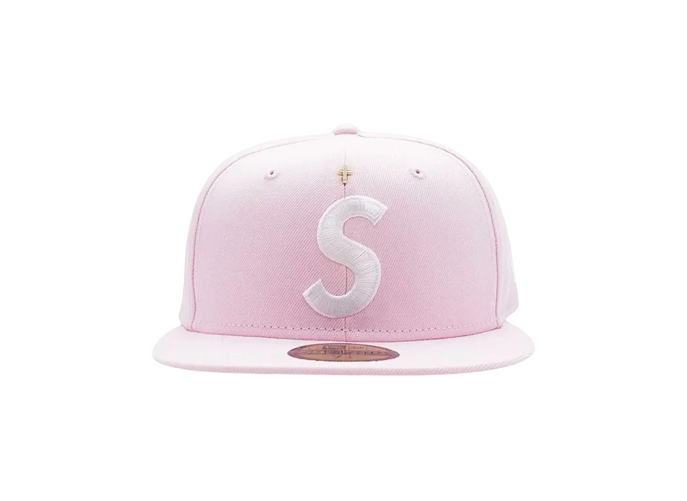supreme NEWERA Sロゴ ピンク Supreme Gold Cross S Logo New Era 