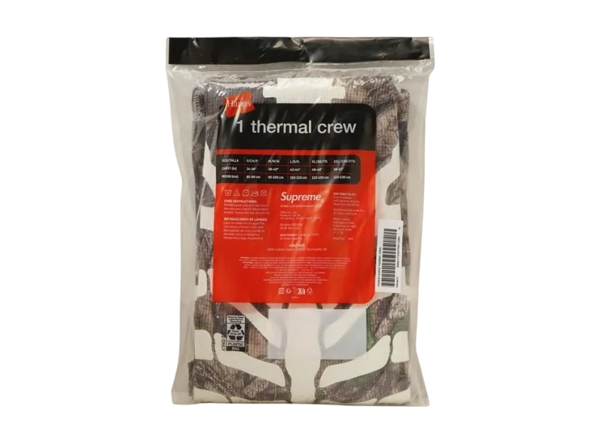 Supreme x Hanes Bones Thermal Crew (1 Pack) Supreme x Hanes Bones Thermal Crew (1 Pack)