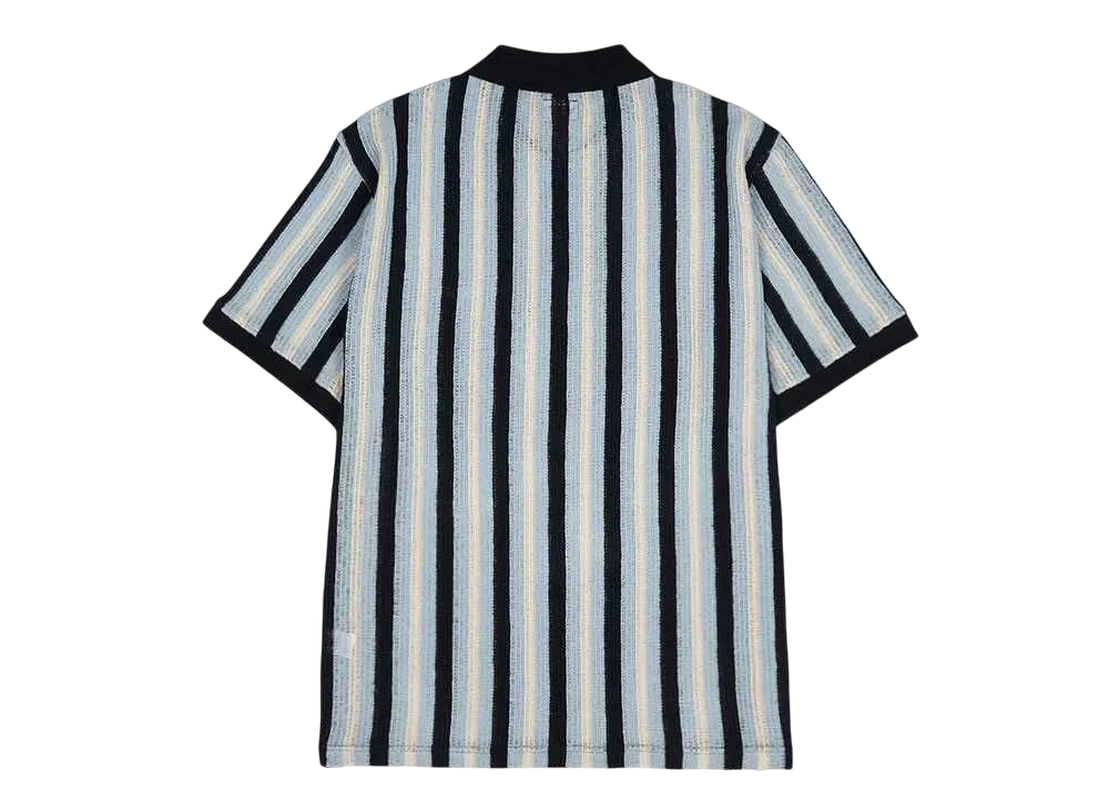 Supreme Open Knit Stripe Zip Polo 