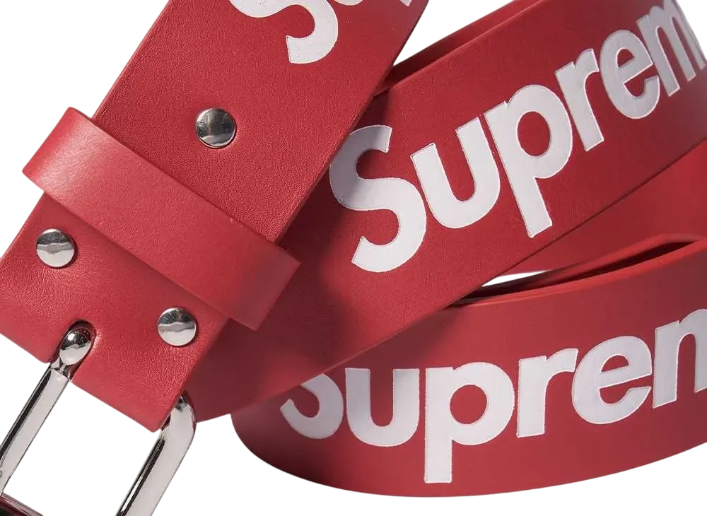 Supreme Repeat Leather Belt 