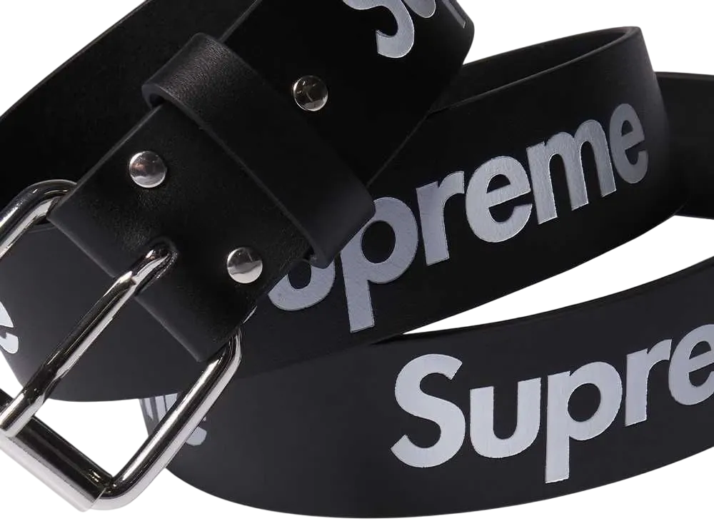 Supreme Repeat Leather Belt 