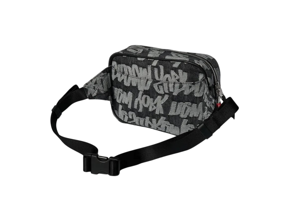 Supreme Fat Tip Jacquard Denim Waist Bag 