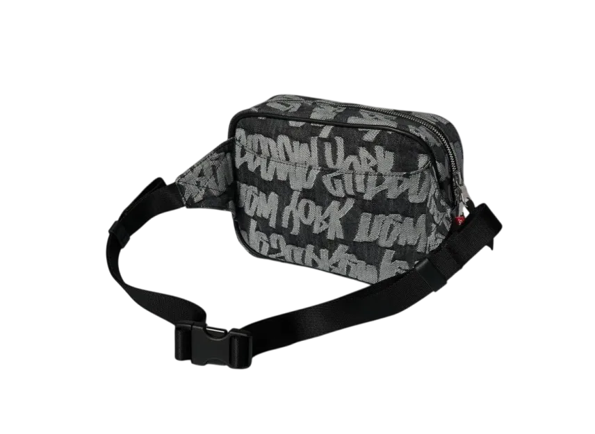 Supreme Fat Tip Jacquard Denim Waist Bag Supreme Fat Tip Jacquard Denim Waist Bag