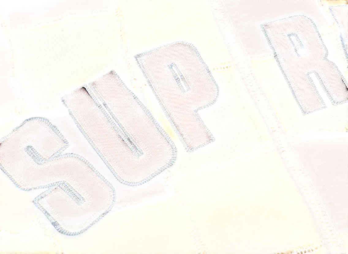 Supreme Reverse Patchwork Zip Up Hooded Sweatshirt 