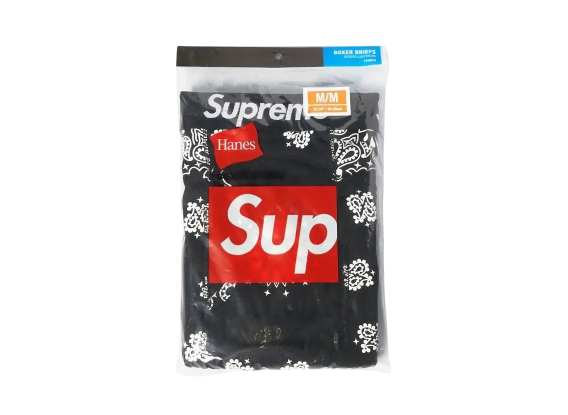 Supreme x Hanes Bandana Boxer Briefs (2 Pack) 