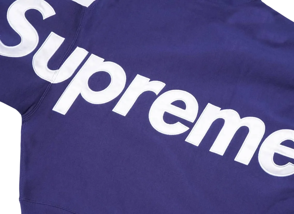 Supreme Satin Applique Hooded Sweatshirt (23FW) 