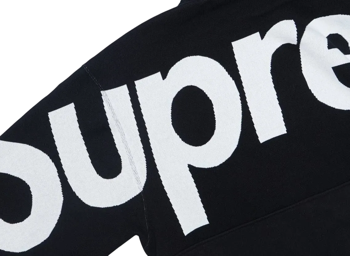Supreme Big Logo Jacquard Hooded Sweatshirt 