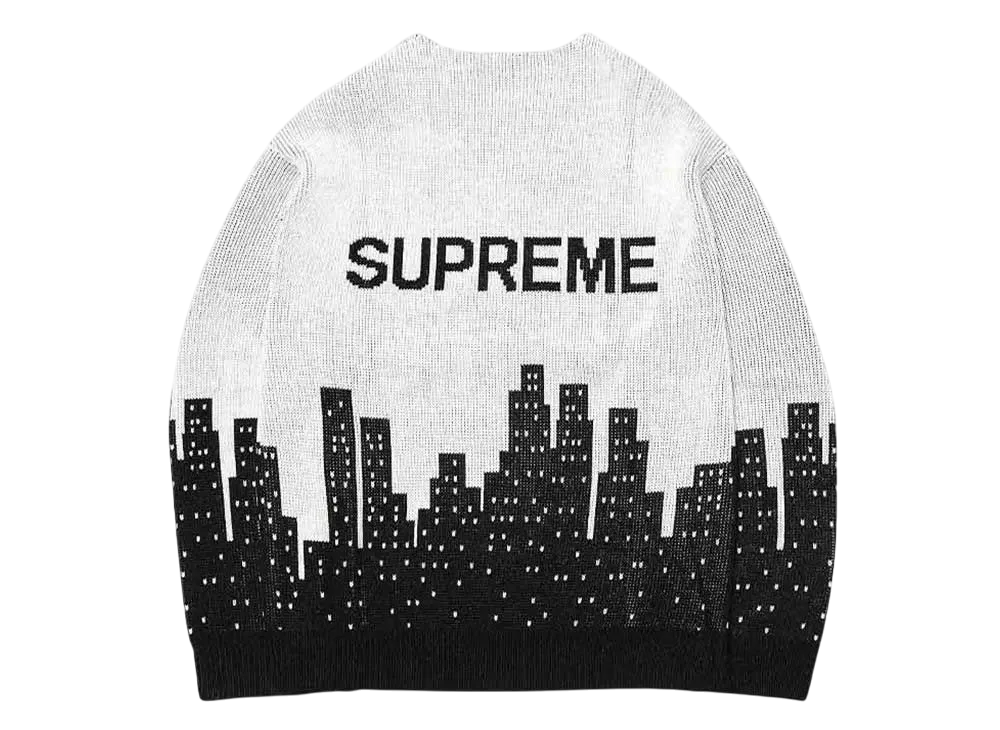 Supreme New York Sweater White Lサイズ Supreme New York Sweater 