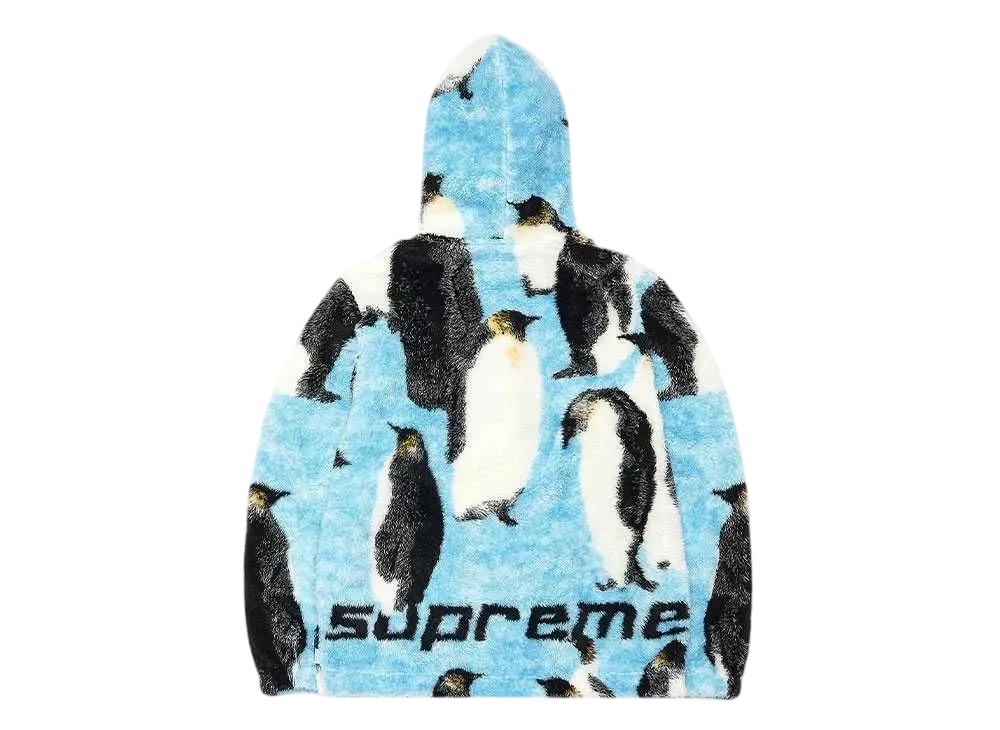 Supreme Penguins Hooded Fleece Jacket 