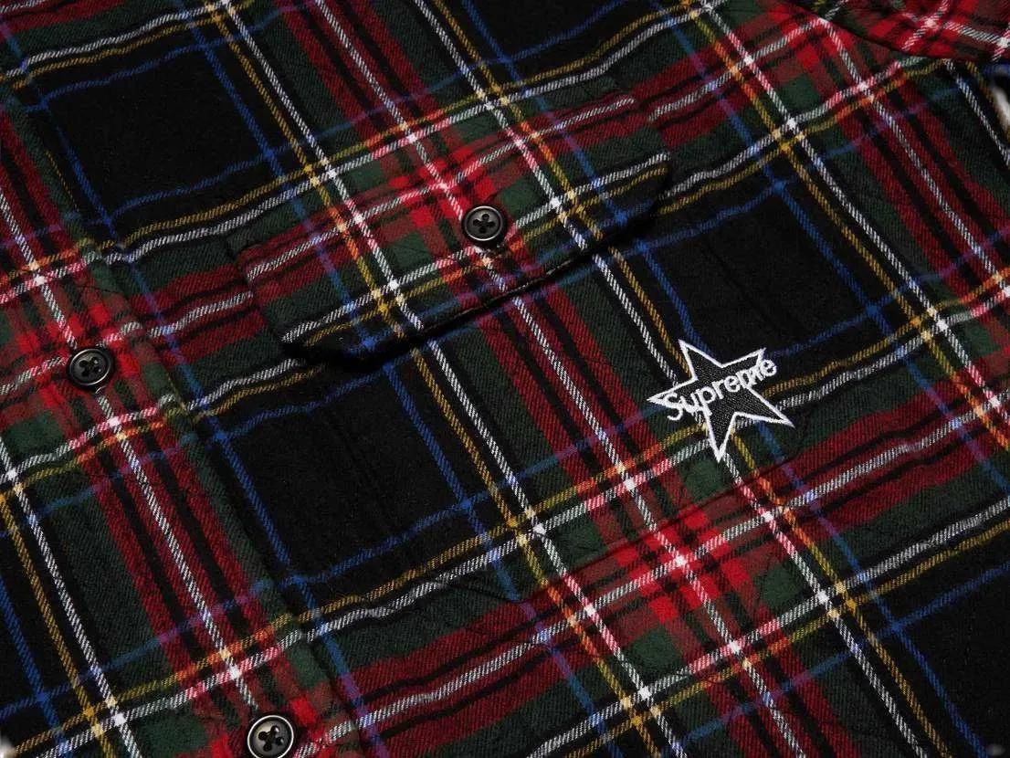 Supreme Quilted Plaid Flannel Shirt 