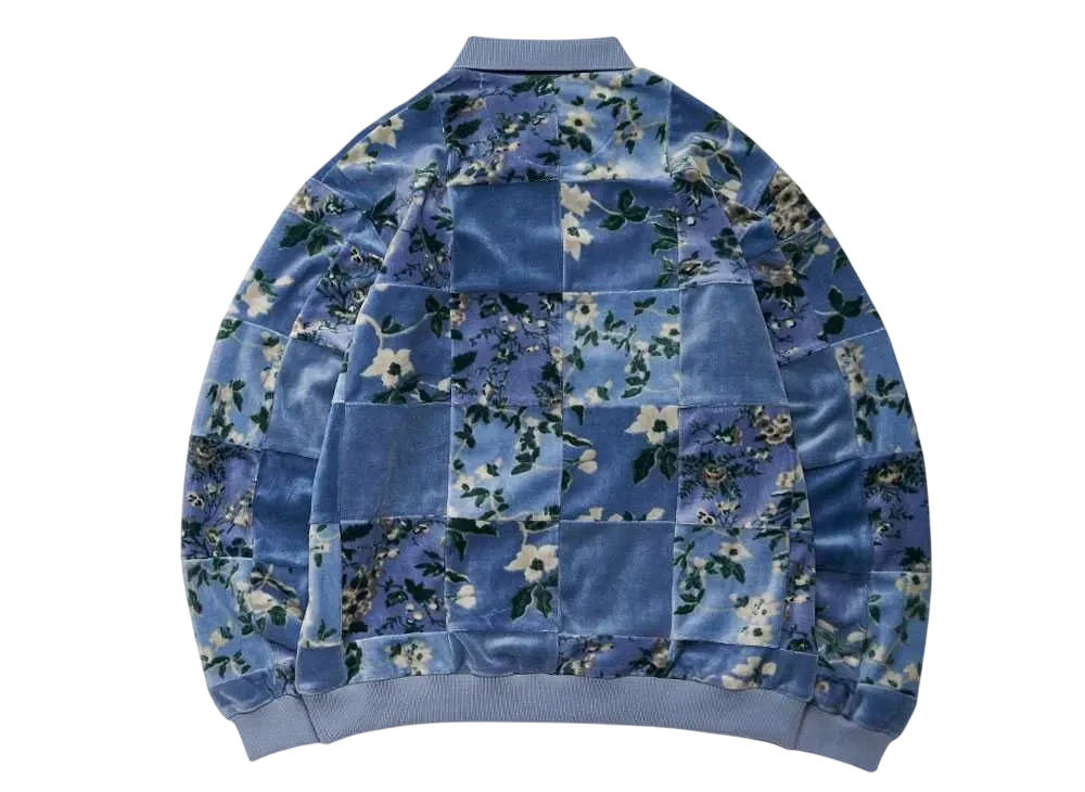Supreme Floral Patchwork Velour L/S Polo 
