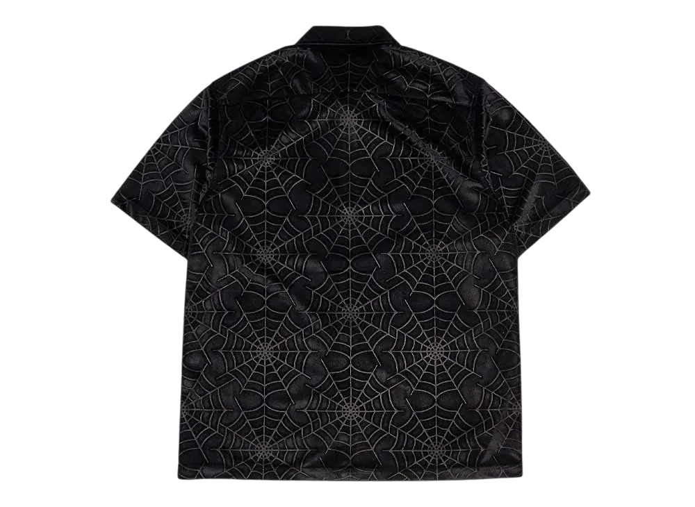 Supreme Spider Web Velvet S/S Shirt 
