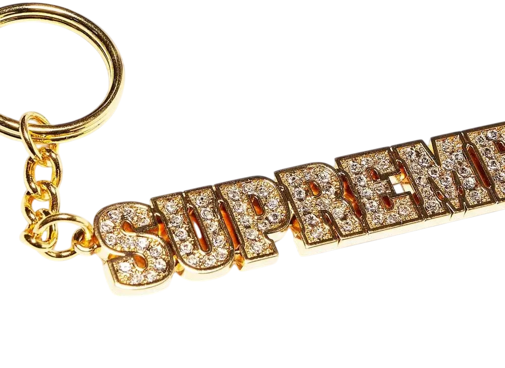 Supreme Block Logo Keychain 