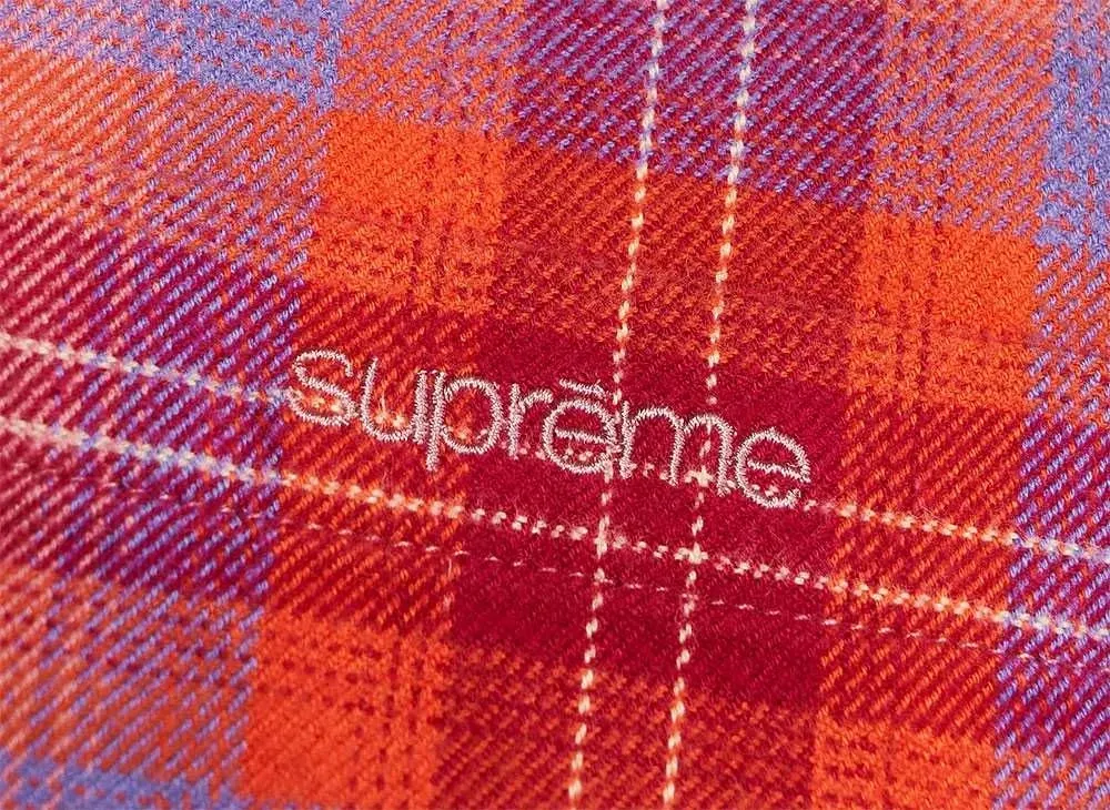 Supreme Brushed Plaid Flannel Shirt 