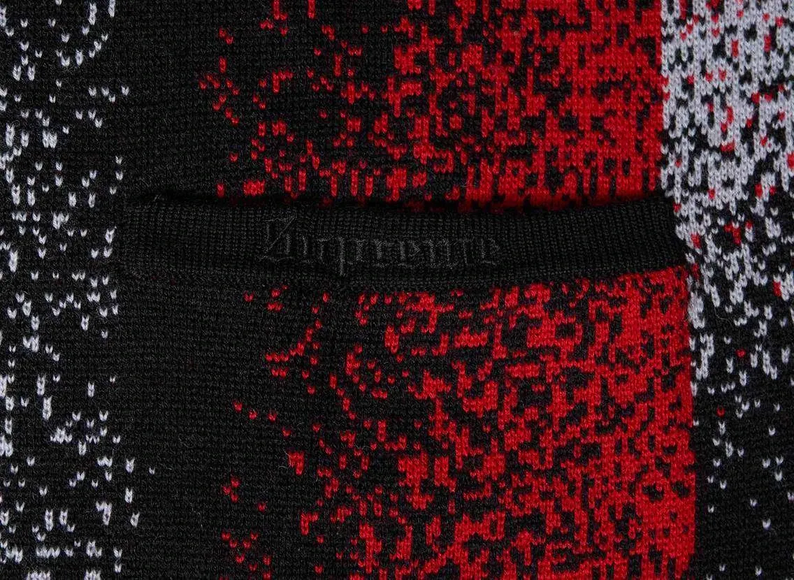 Supreme Gradient Stripe Zip Up Cardigan 