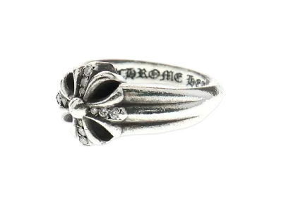 Chrome Hearts SML Cutout CH Plus Ring P/Dia "Silver"