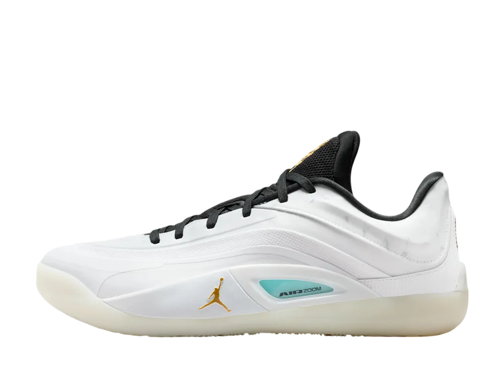 Nike Jordan Zion 4 "White/Black/Hyper Jade/Metallic Gold" (FD0591-104/FB1802-104)