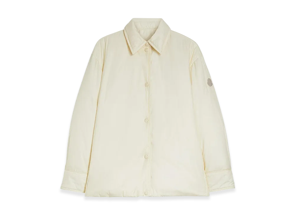 MONCLER x JIL SANDER Down Shirt Jacket Solfur "White Ivory"